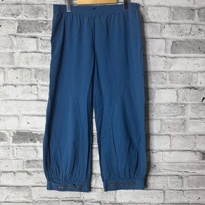 Funky Lagenlook Bohemian Pull-on Blue Casual Pants